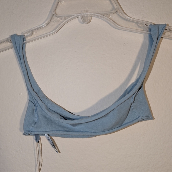 SKIMS RAW EDGE MICRO SCOOP BRALETTE Limited Edition Blue Denim Size Small - Picture 4 of 6